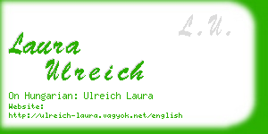 laura ulreich business card
